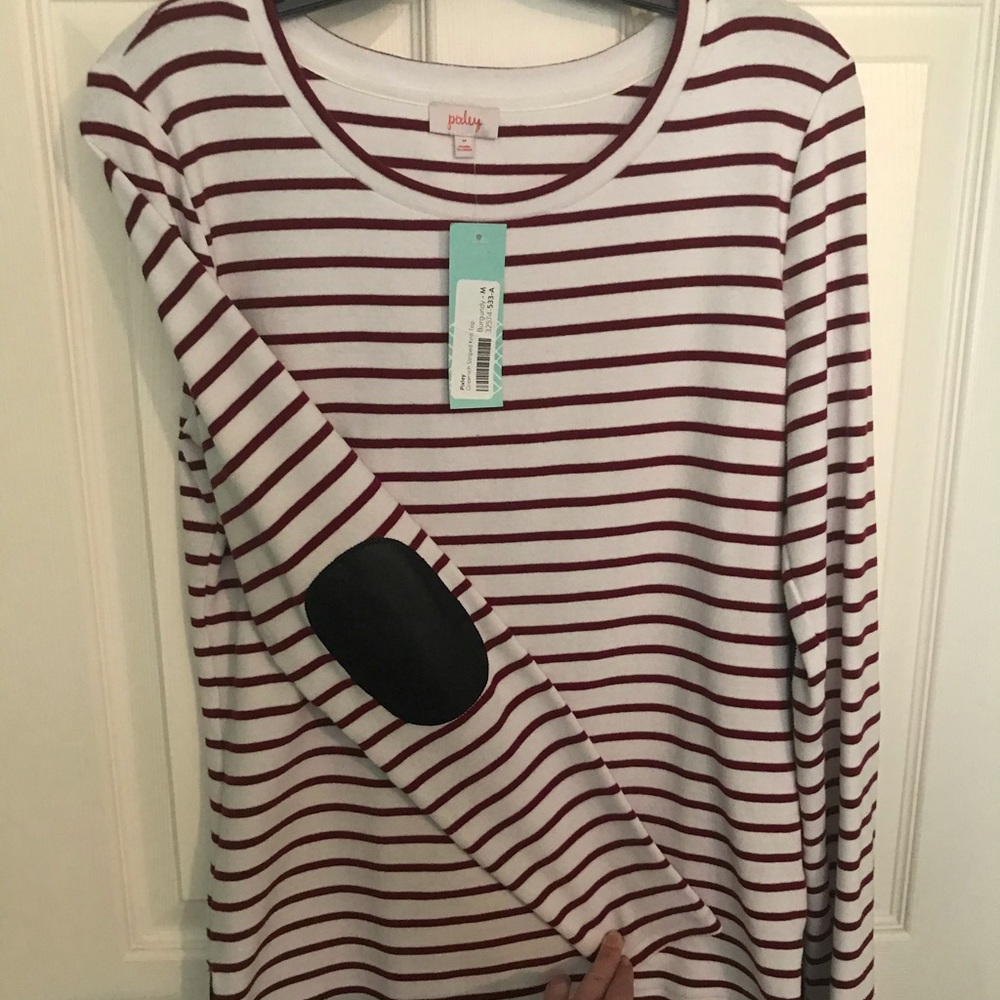 Pixley Greenich Striped Knit Top, Medium, NWT